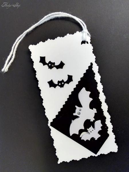 Geschenkanhänger Karte Fledermaus